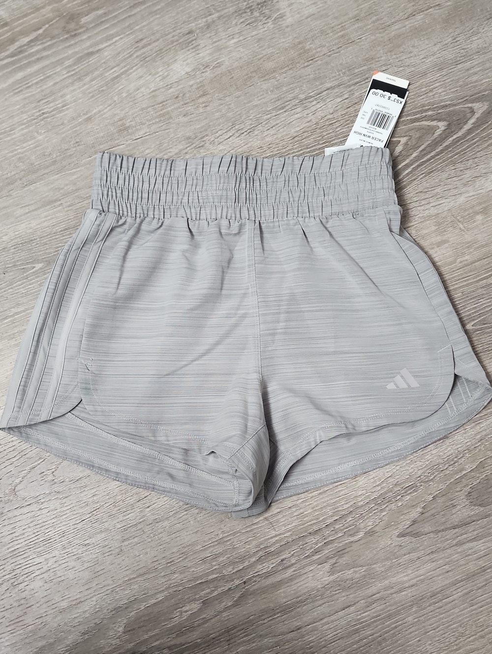 Adidas Women’s Gray Pacer WVN Running Shorts 3" Inseam Size XS New With Tags